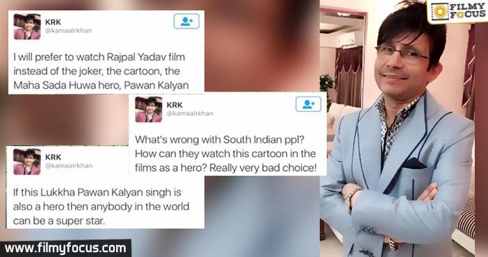 KRK angers not just Pawan Kalyan fans but also Telugu Cinema Lovers