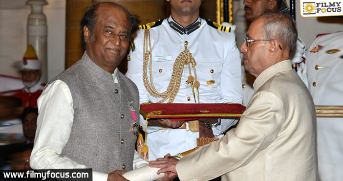 Rajnikanth Receives Padma Vibhushan