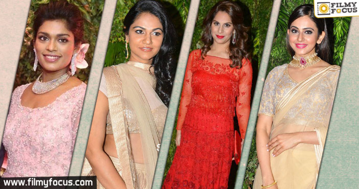 Who wore what at the Srija-Kalyan Reception