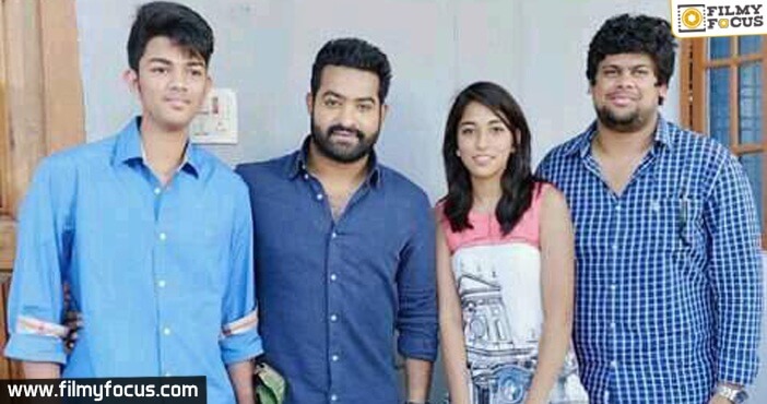 Jr NTR With His Fans On The Sets Of Janatha Garage