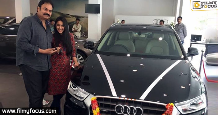Niharika gets a surprise gift from her dad prior to her debut release