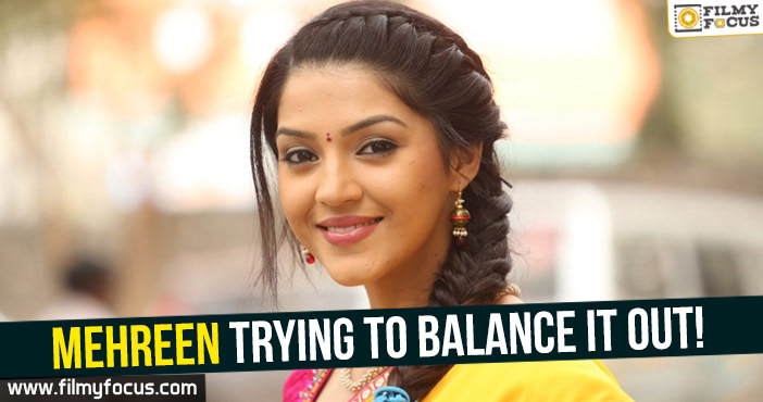 Mehreen trying to balance it out!