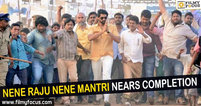 Rana’s Nene Raju Nene Mantri nears completion!