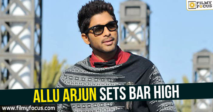 Allu Arjun sets bar high!