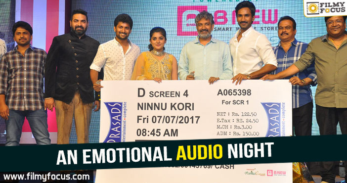 An emotional audio night for Ninnu Kori team!