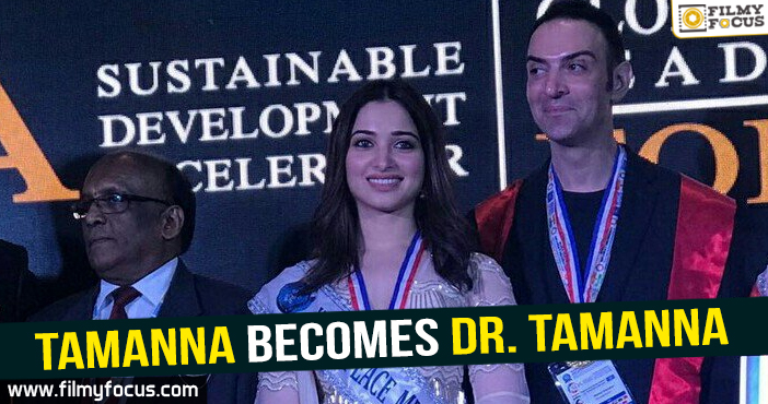 Tamanna Becomes Dr. Tamanna!