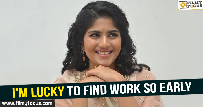 I’m lucky to find work so early – Megha Akash