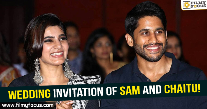 Wedding Invitation of Sam and Chaitu!