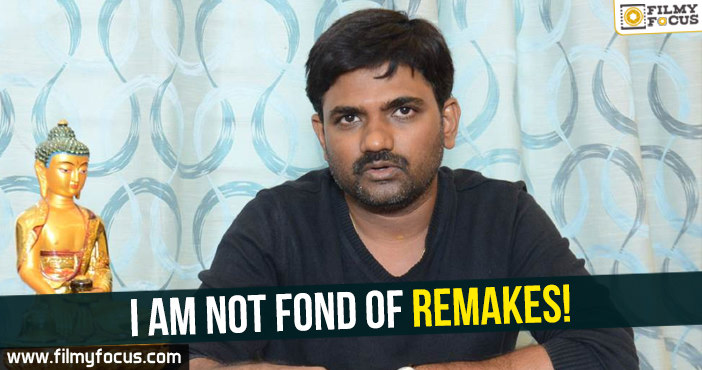I am not fond of remakes Says Maruthi