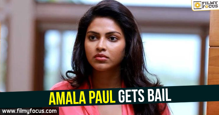 Amala Paul gets bail