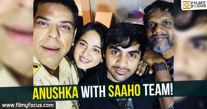 Anushka with Saaho team!