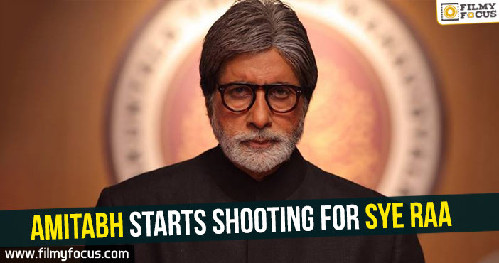 Amitabh Bachchan starts shooting for Sye Raa