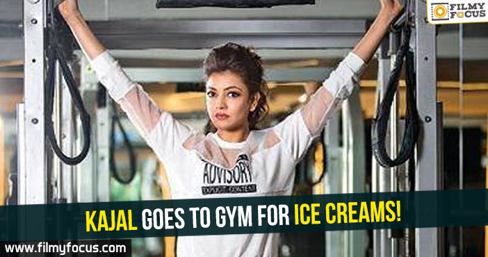 Kajal goes to Gym for Ice Creams!