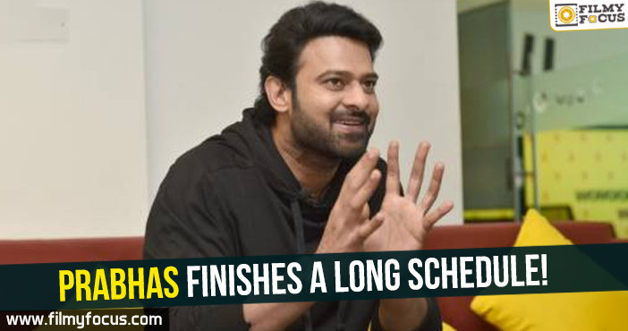 Prabhas finishes a long schedule
