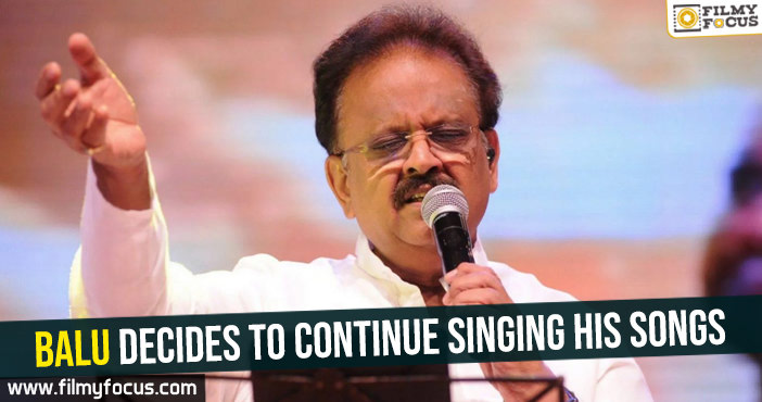 Balu decides to continue singing his songs