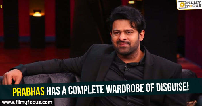 Prabhas has a complete wardrobe of disguise!