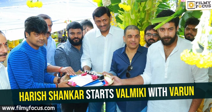 Harish Shankar starts Valmiki with Varun