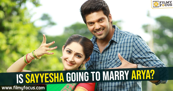 Is Sayyesha going to marry Arya?