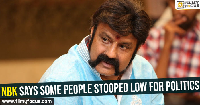 NBK says some people stooped low for politics
