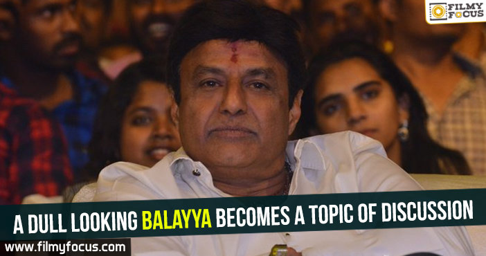 A dull looking Balayya becomes a topic of discussion