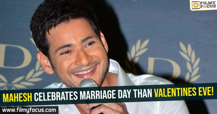 Mahesh celebrates Marriage day than Valentines Eve!