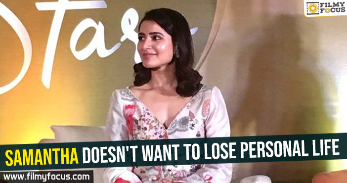 Samantha doesn’t want to lose personal life