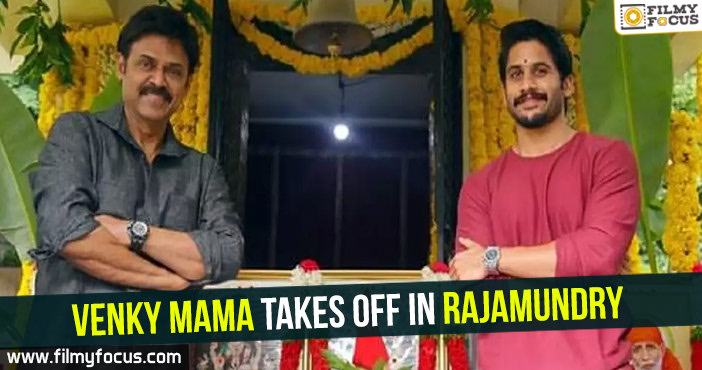 Venky Mama takes off in Rajamundry