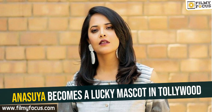 Anasuya becomes a lucky mascot in Tollywood