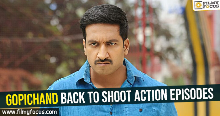 Gopichand back to shoot action episodes