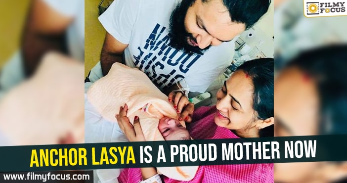 Anchor Lasya is a proud mother now