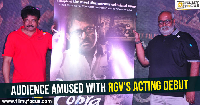 Audience amused with RGV’s acting debut