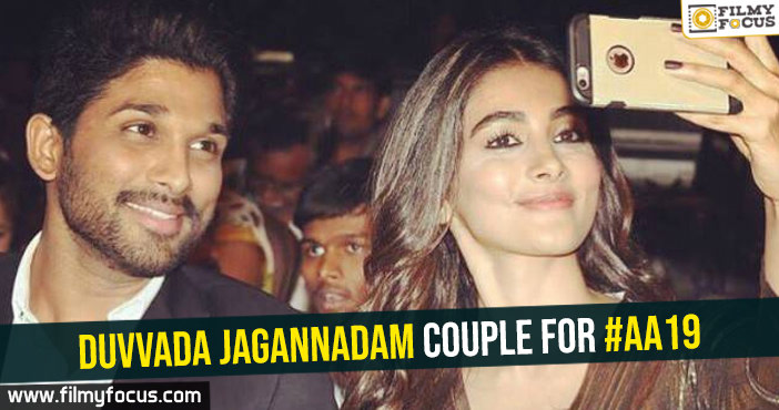 Duvvada Jagannadam couple for #AA19