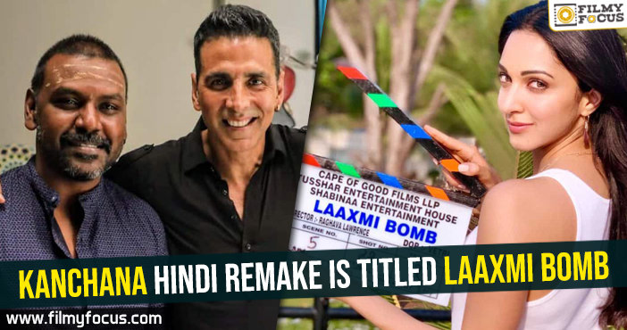 Kanchana Hindi remake is titled Laaxmi Bomb