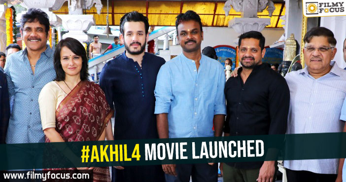akhil4-movie-launched