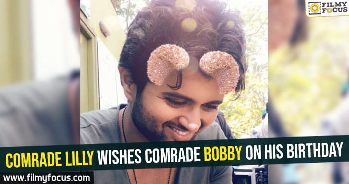 Comrade Lilly wishes Comrade Bobby on his birthday