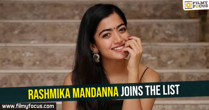 Rashmika Mandanna joins the list