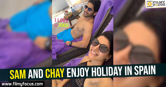 Sam and Chay enjoy holiday in Spain