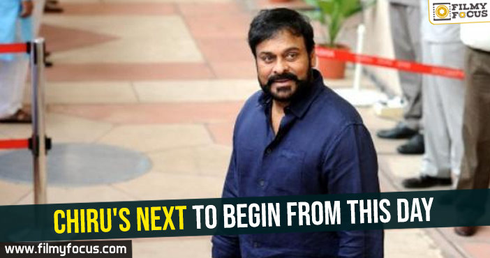 Chiru’s next to begin from this day
