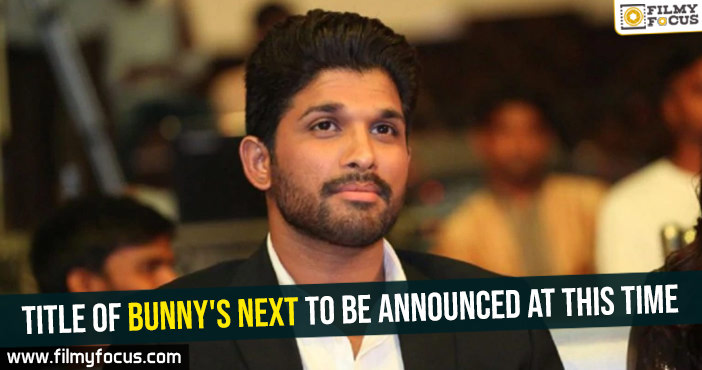 Title of Bunny’s next to be announced at this time