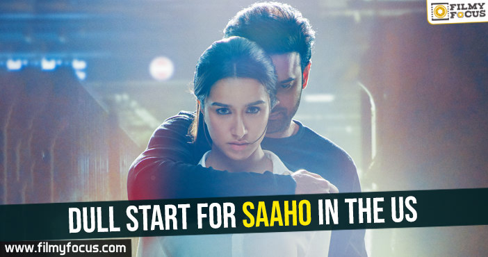 Dull start for Saaho in the US