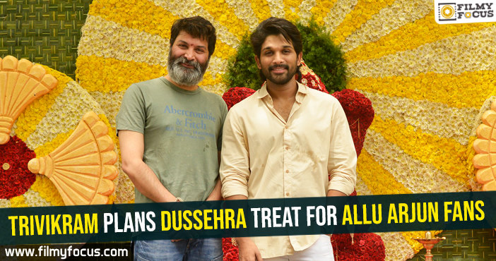 Trivikram plans Dussehra treat for Allu Arjun fans