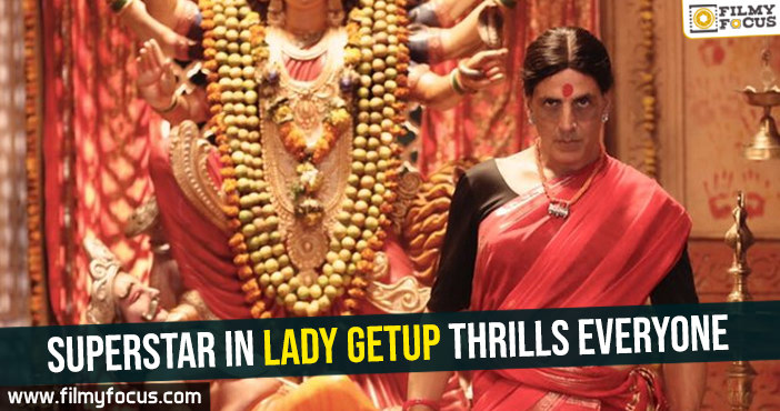 Superstar in lady getup thrills everyone