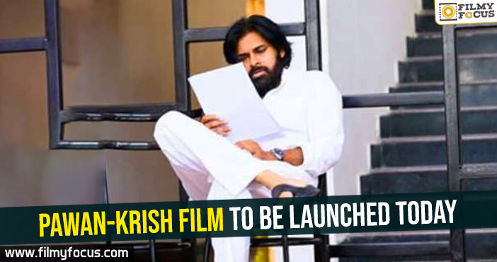 Pawan-Krish film to be launched today