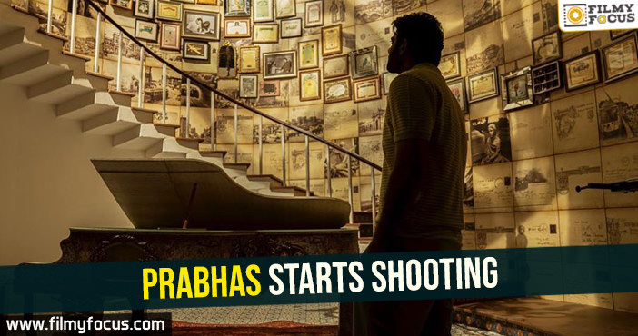 Fans releaved- Prabhas starts shooting