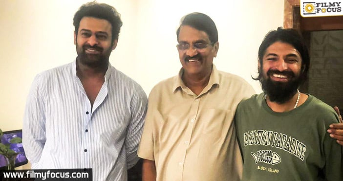 Viral Pic of the day-Prabhas with the team of his next