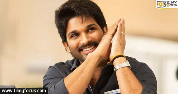 Allu Arjun leans down for his next project