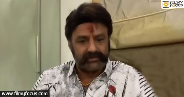 Balakrishna accepts that his singing was not great