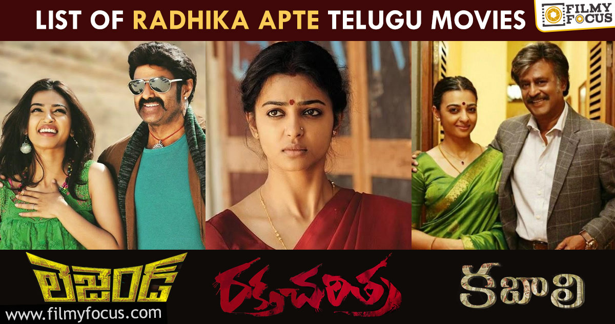 How Many Movies Did Radhika Apte Act In Telugu?
