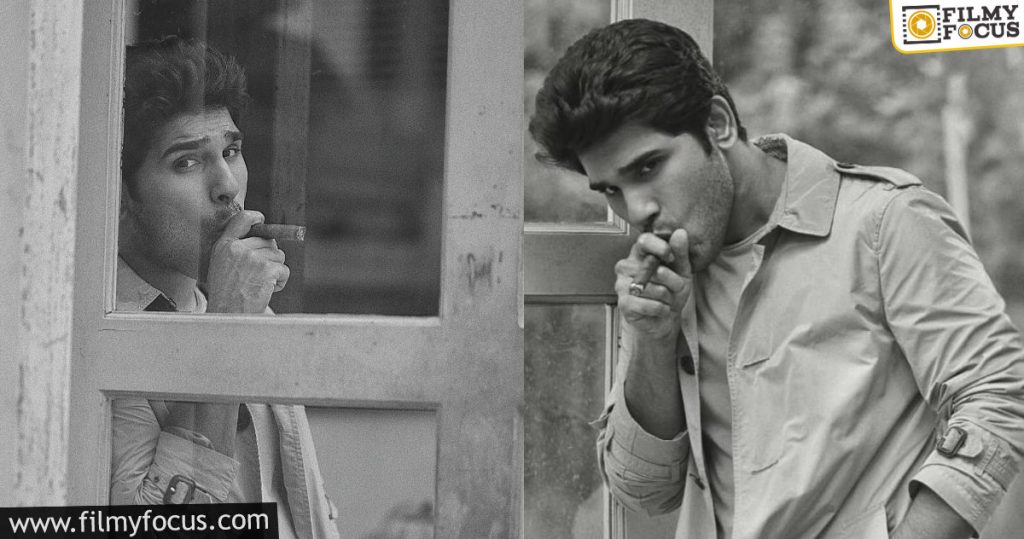 Allu Sirish's Dynamic Pose With Cigar In Mouth