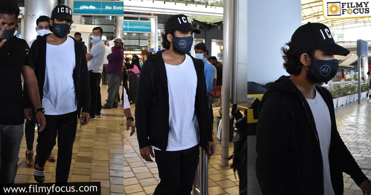 Allu Arjun spotted in a casual look at the airport